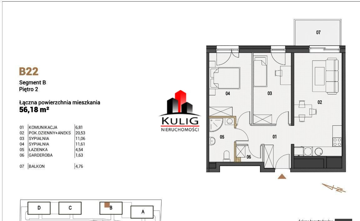 Apartment in Niepołomice, Grobla, powiat wielicki - Widok 6
