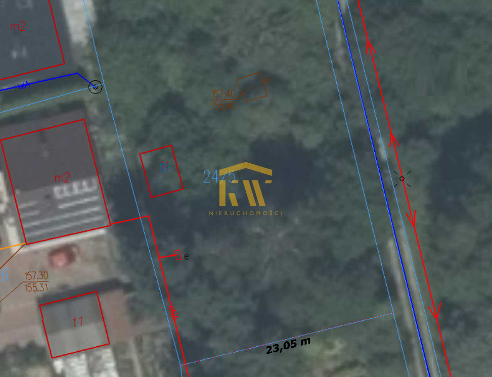 Działka z fundamentami na domek letniskowy - Widok 3