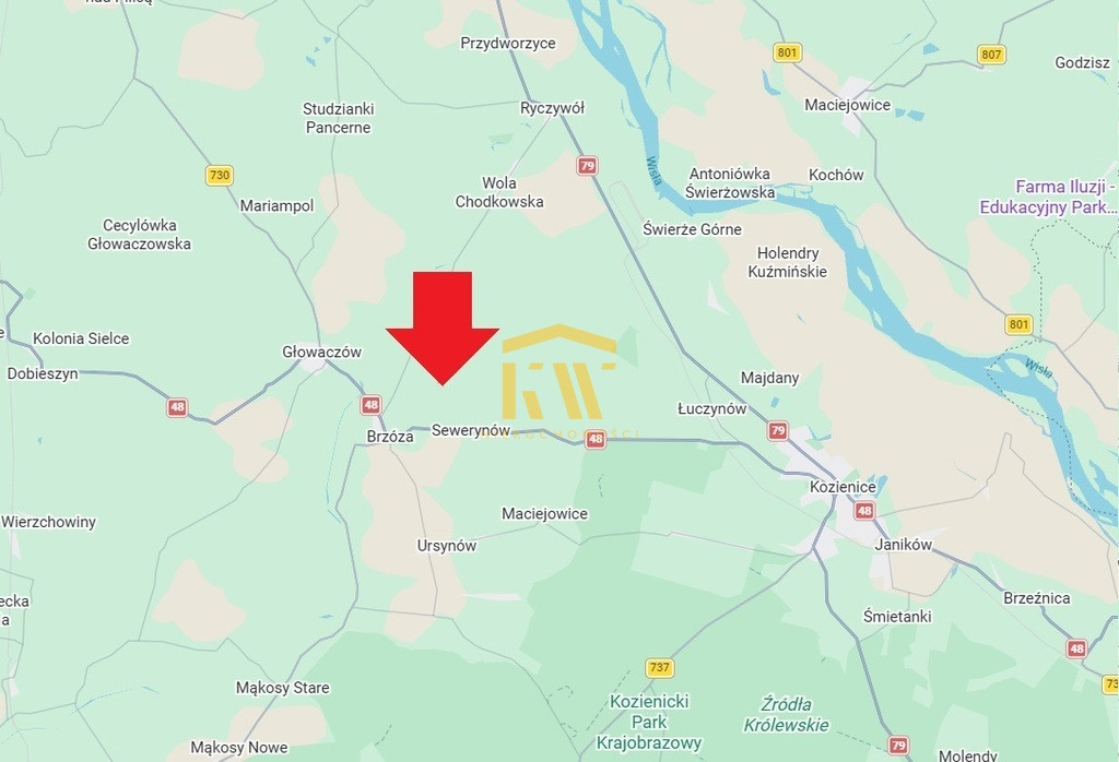 Kozienice Głowaczów Brzóza Adamów działki 5,2 ha - Widok 2