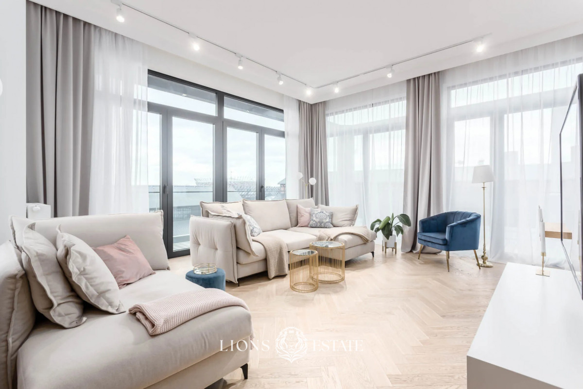 Nowoczesny apartament z balkonem na Powiślu