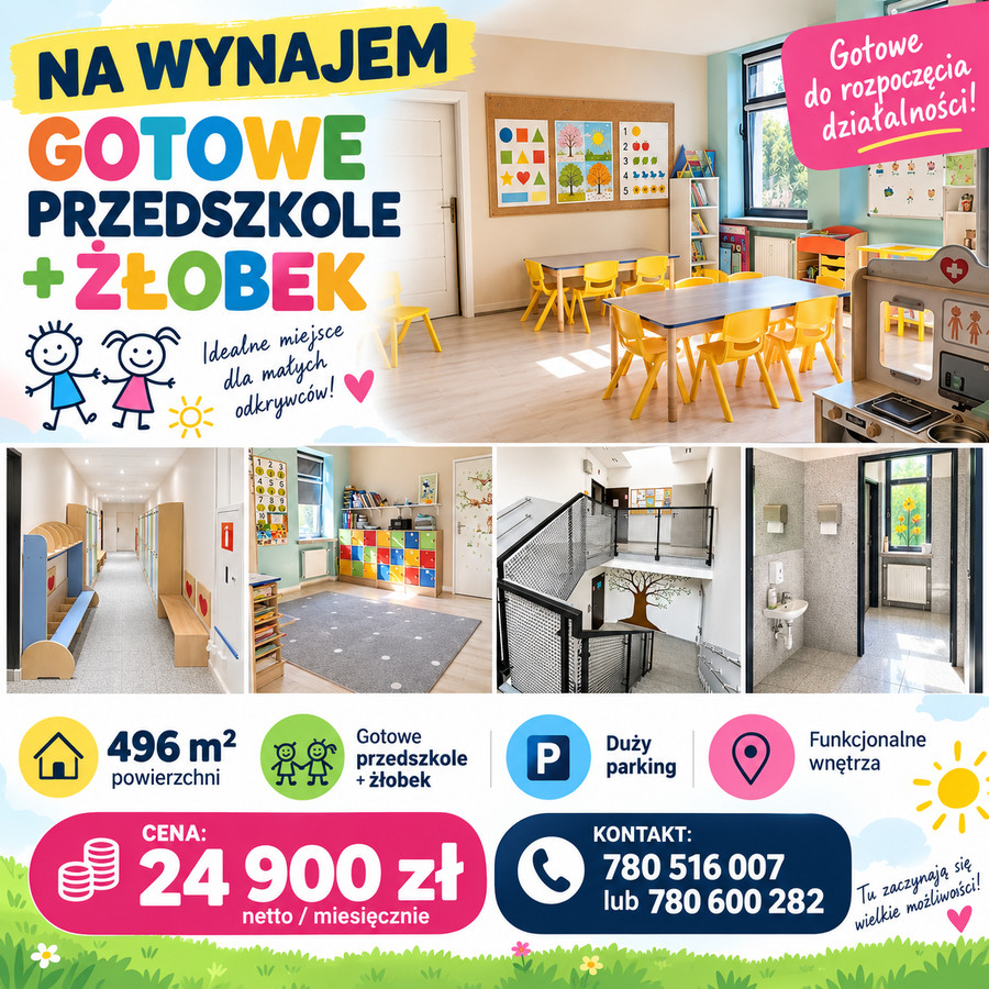 Gotowe przedszkole do wynajmu
