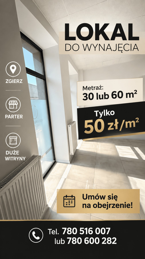 Gotowy lokal użytkowy z witrynami na parterze - Widok 2