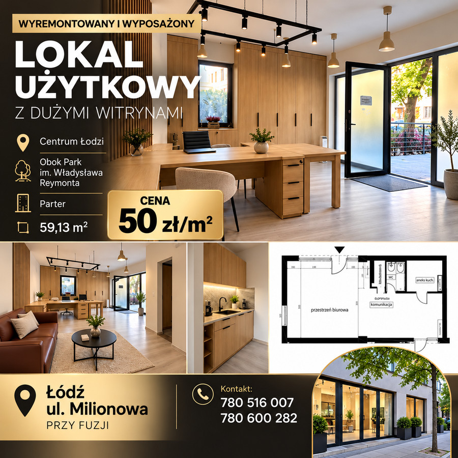 Gotowy lokal użytkowy na parterze