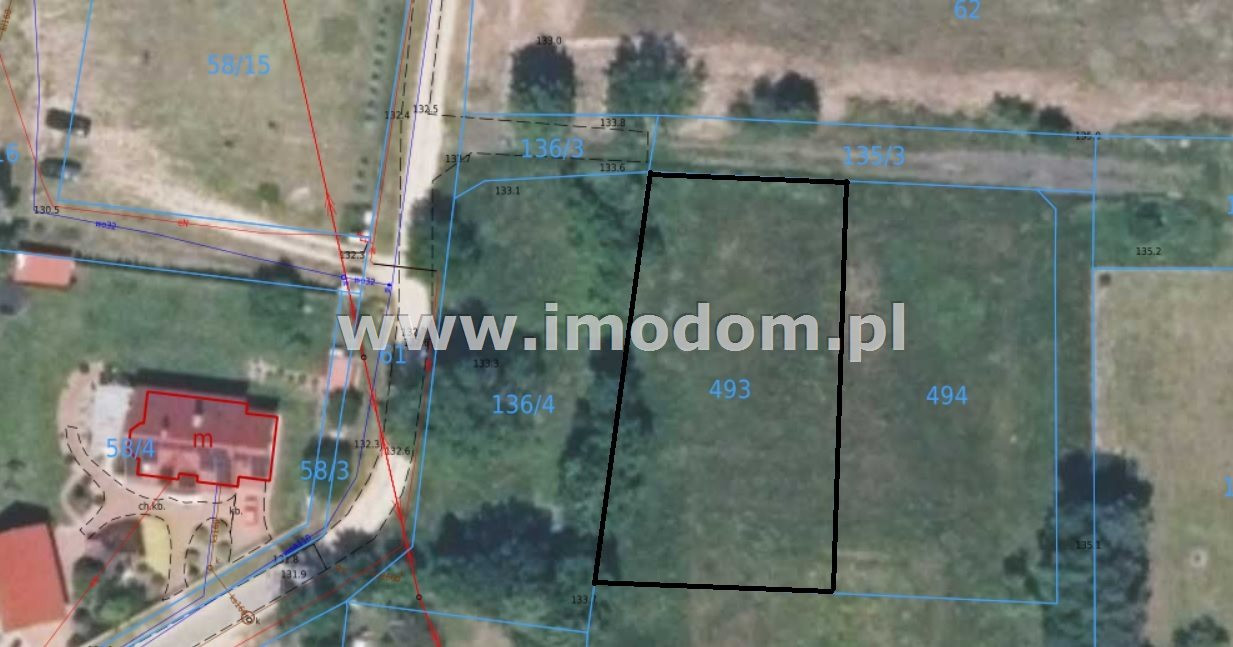 Działka budowlana 1001m² pod lasem Garwół / Wołów - Widok 2
