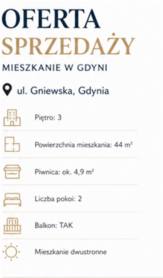 Mieszkanie – Gdynia, Chylonia Nowa, Chylonia - Widok 2