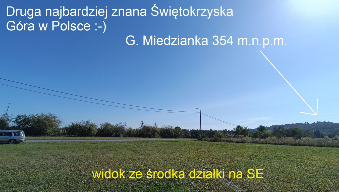 budowlana z WZką WIDOK na Górę Miedziankę, płaska na mini wzniesieniu - Widok 4