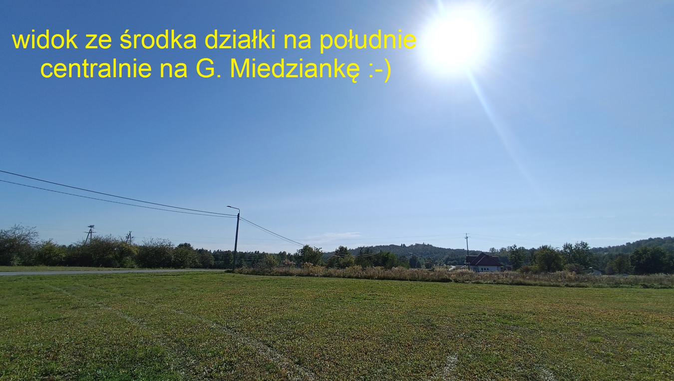 budowlana z WZką WIDOK na Górę Miedziankę, płaska na mini wzniesieniu - Widok 5