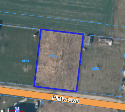 Działka budowlana Wronowice 1011 m² w cichej okoli - Widok 3
