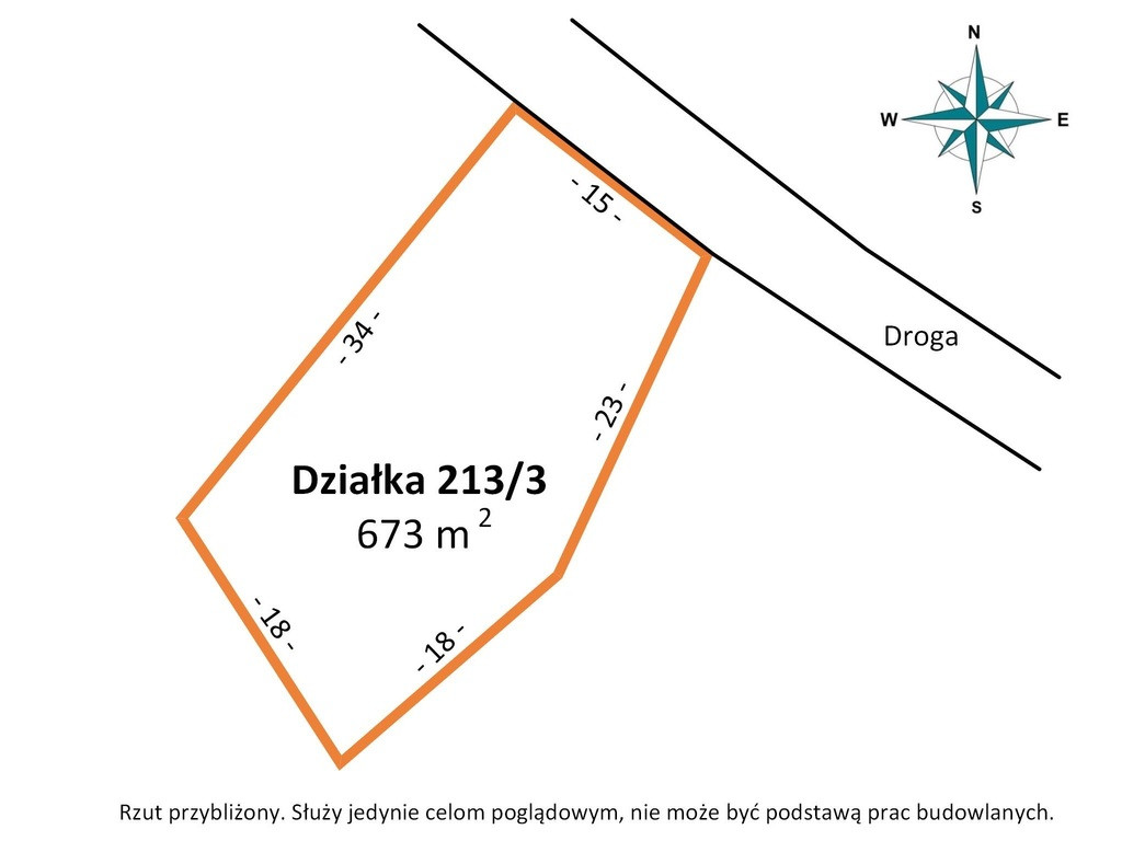 Dopiewiec: Działka 673m² | media | droga - Widok 3