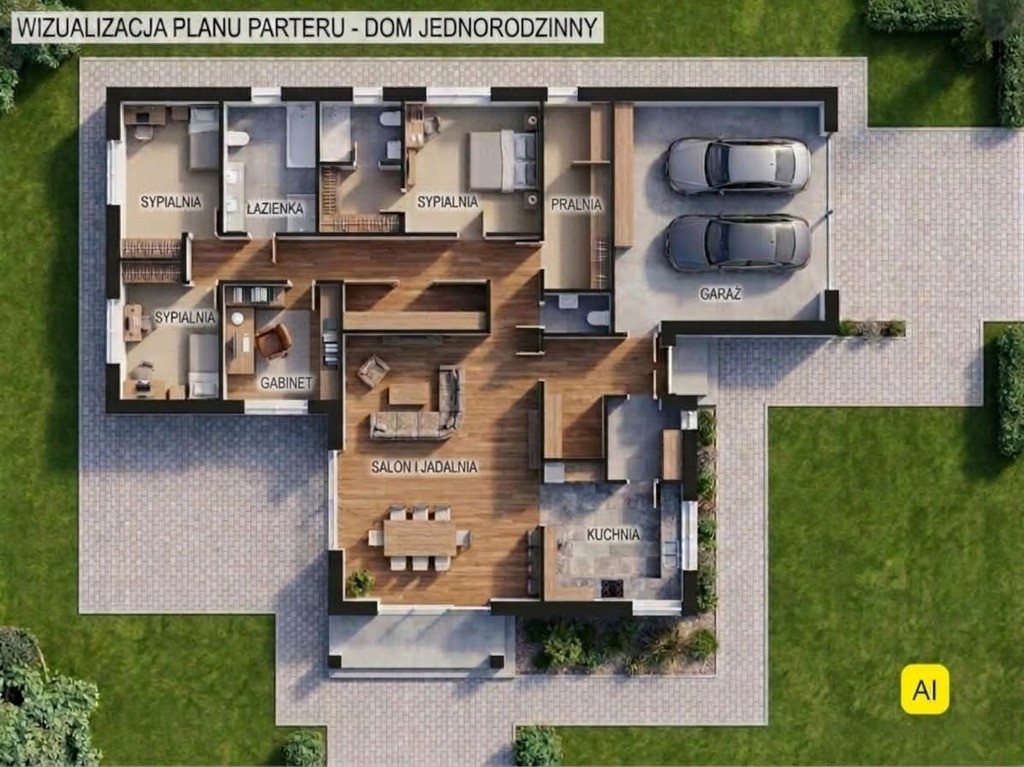 Działka budowlana z pozwoleniem na budowę! 1477 m² - Widok 3
