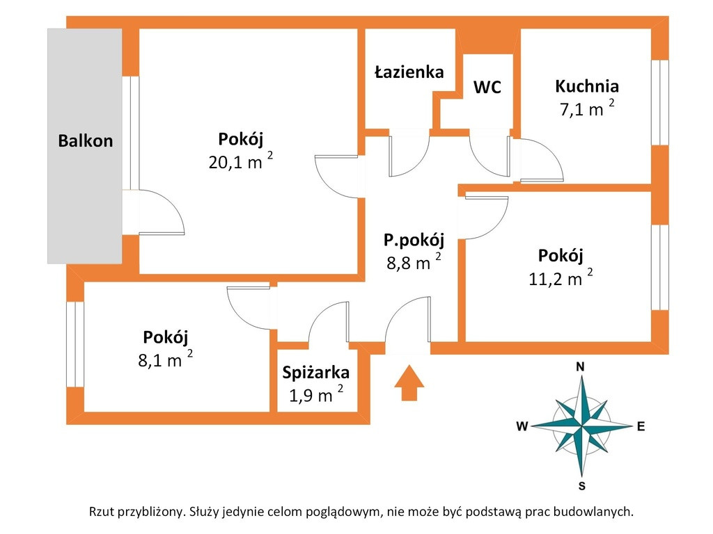 REZERWACJA - Wygodne 3 pokoje po remoncie - Widok 6