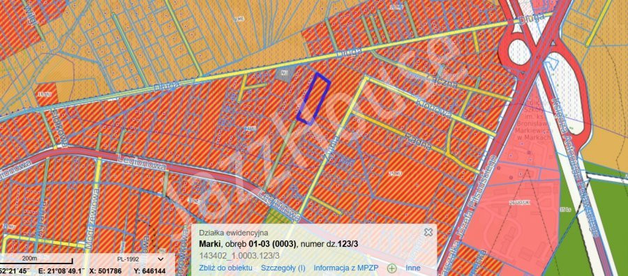 Działka budowlana MARKI - segmenty / mieszkania - Widok 2
