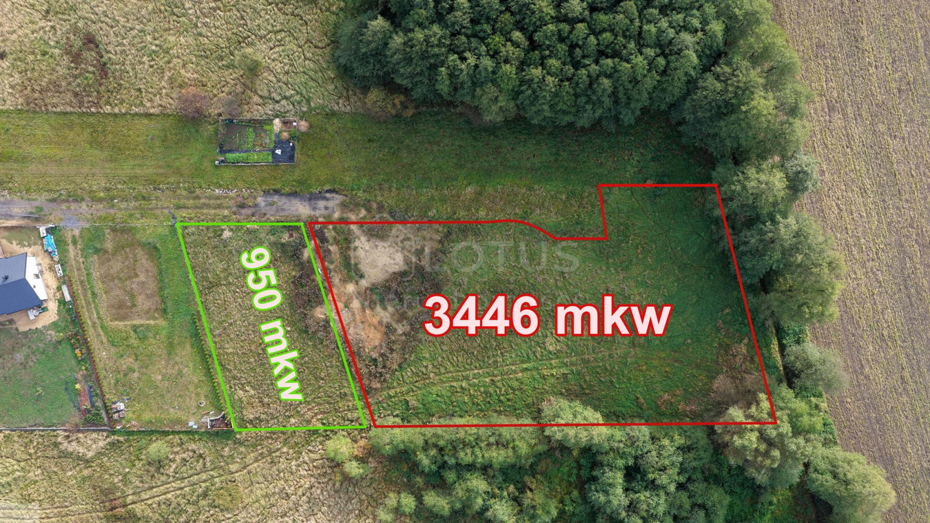 Działka w Ochli z WZ - 3445 mkw - Widok 2