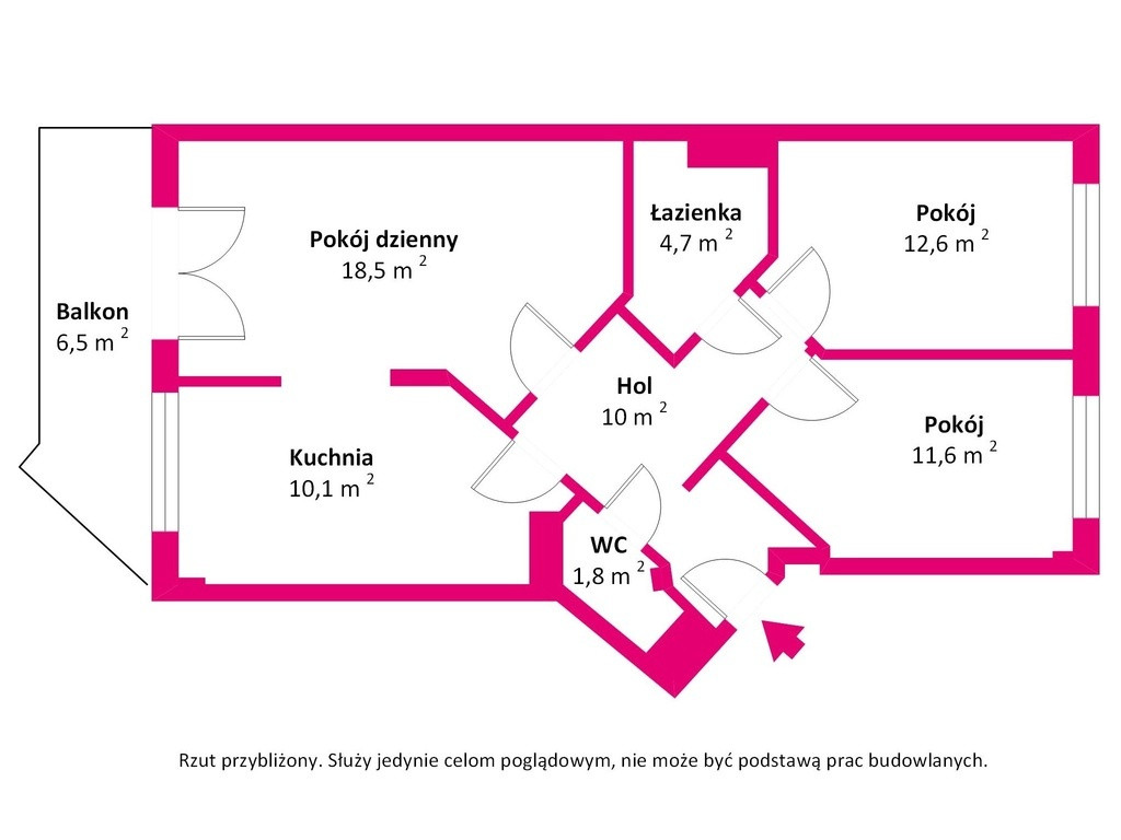 Piękne, klimatyczne mieszkanie 69,3 m² na Kabatach - Widok 5