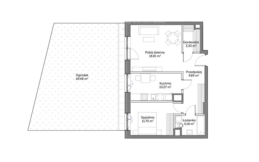 Apartment in Warszawa, Gocław, Praga-Południe - Widok 2