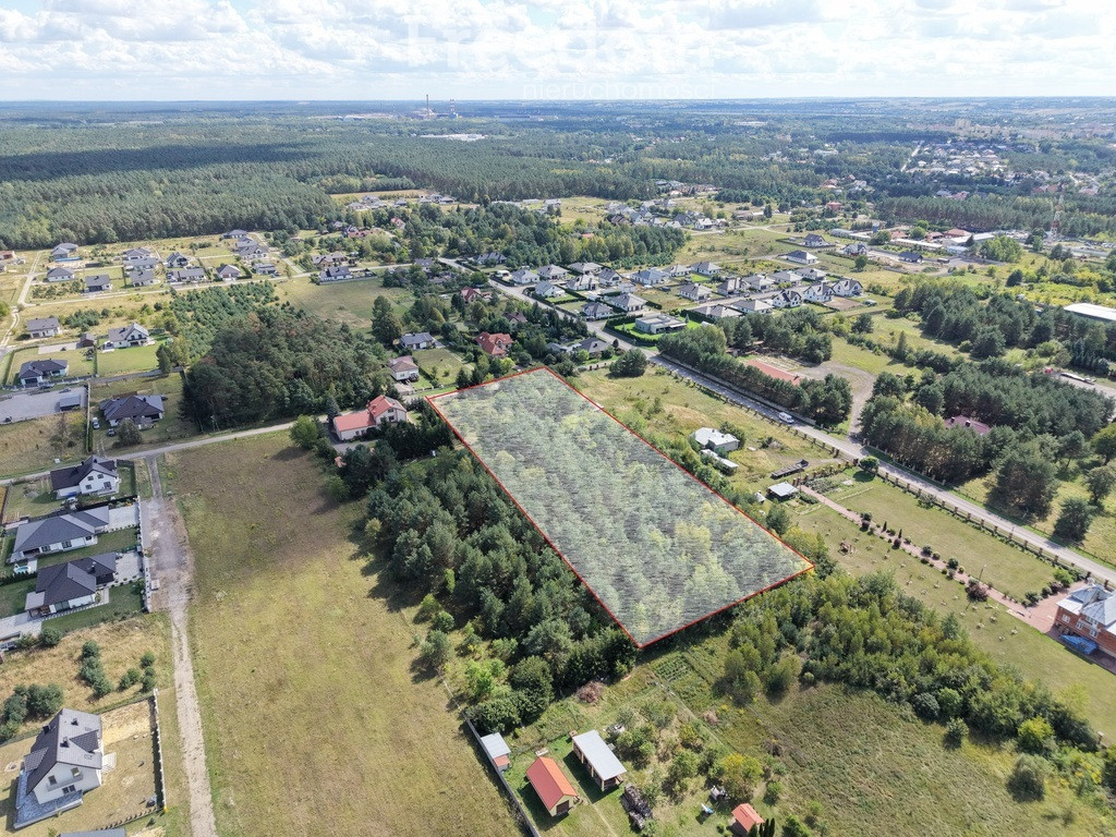 Działka budowlano-rolna 8154 m² ogrodzona - Widok 3