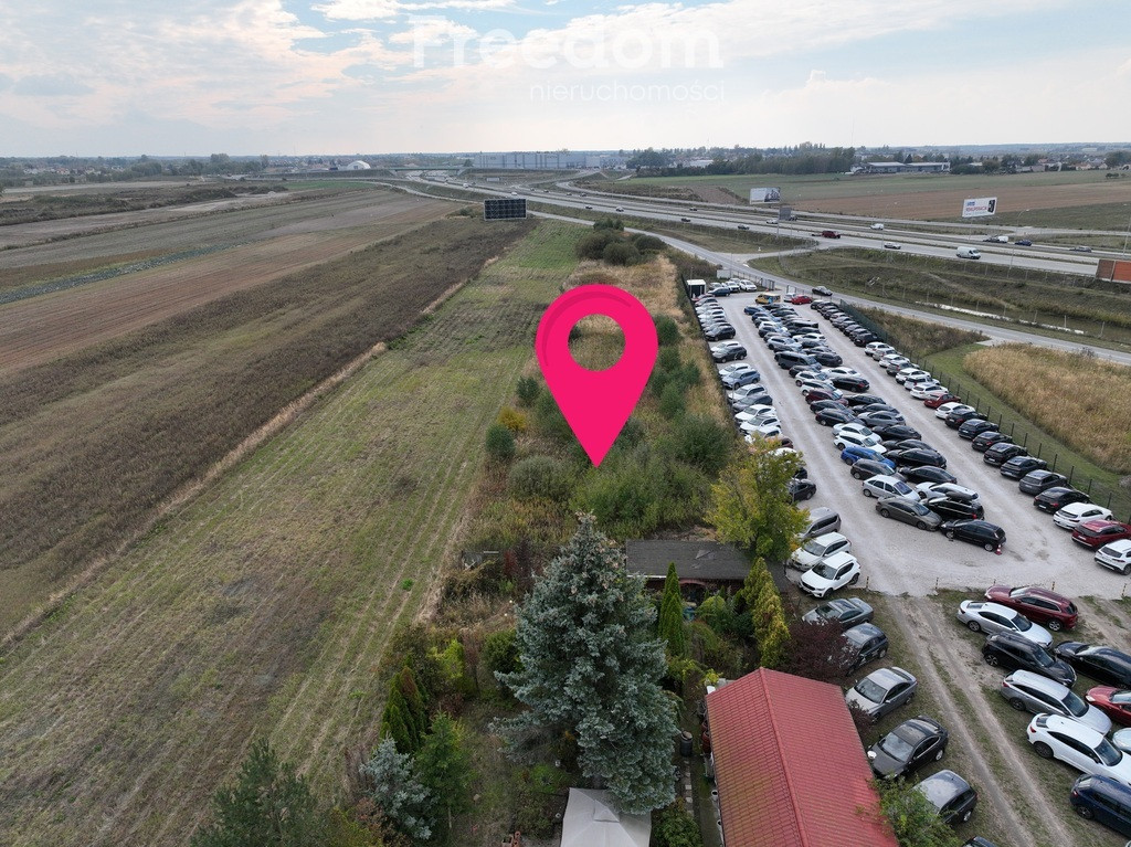 Działka inwestycyjna przy ekspresówce S7, asfalt - Widok 3