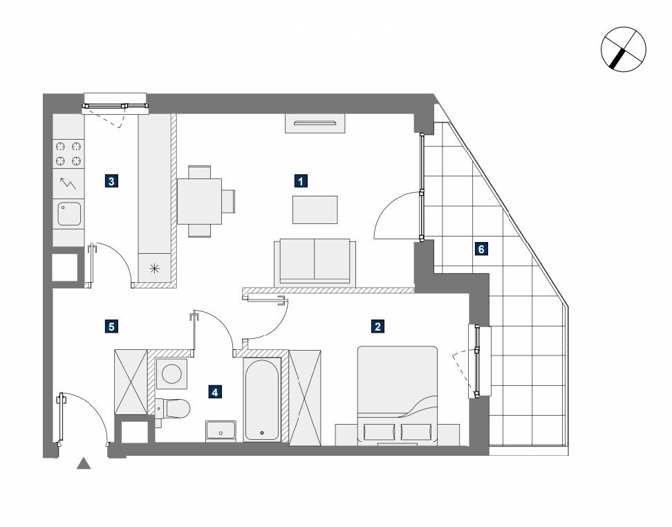 Apartment in Warszawa, Osiedle Wierzbno, Mokotów - Widok 2