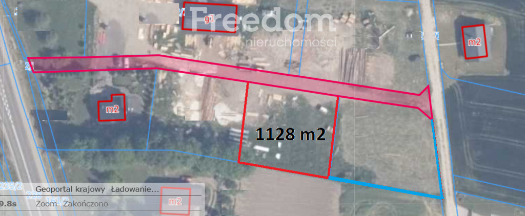Działka budowlana 1128 m², Gościszewo, media w dro - Widok 5