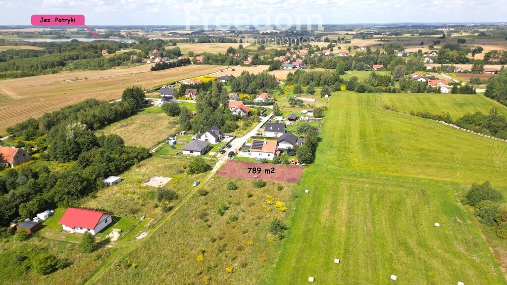 Działka 789 m² z pozwoleniem – Patryki - Widok 2