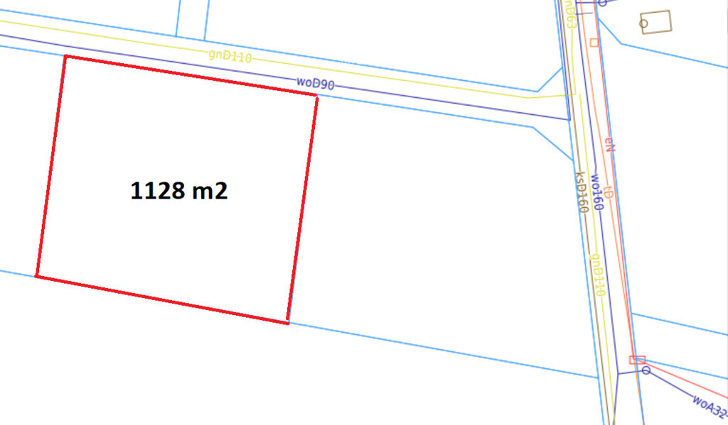 Działka budowlana 1128 m², Gościszewo, media w dro - Widok 4