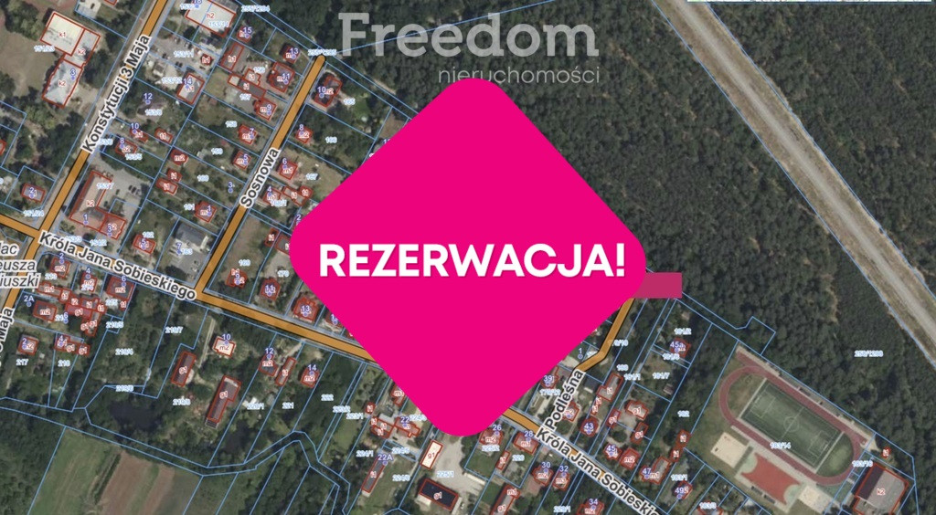 Działka 622 m² w centrum Puszczy Mariańskiej - Widok 4
