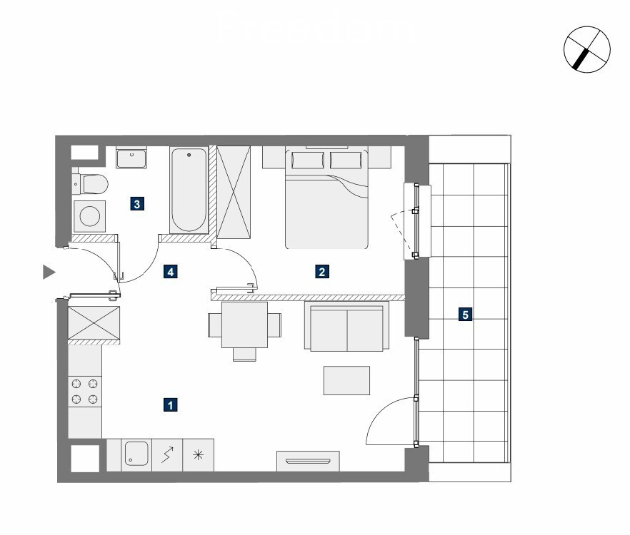 Apartment in Warszawa, Osiedle Wierzbno, Mokotów - Widok 2