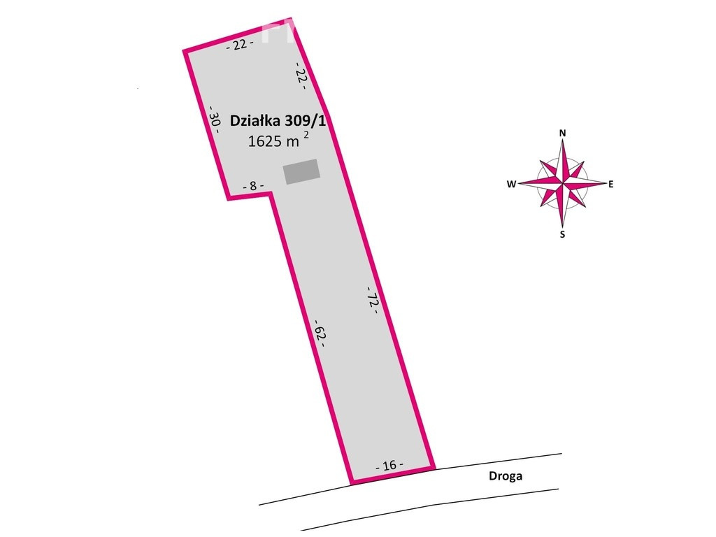 Działka 1625 m² z WZ, garażem – Mogielnica - Więcej