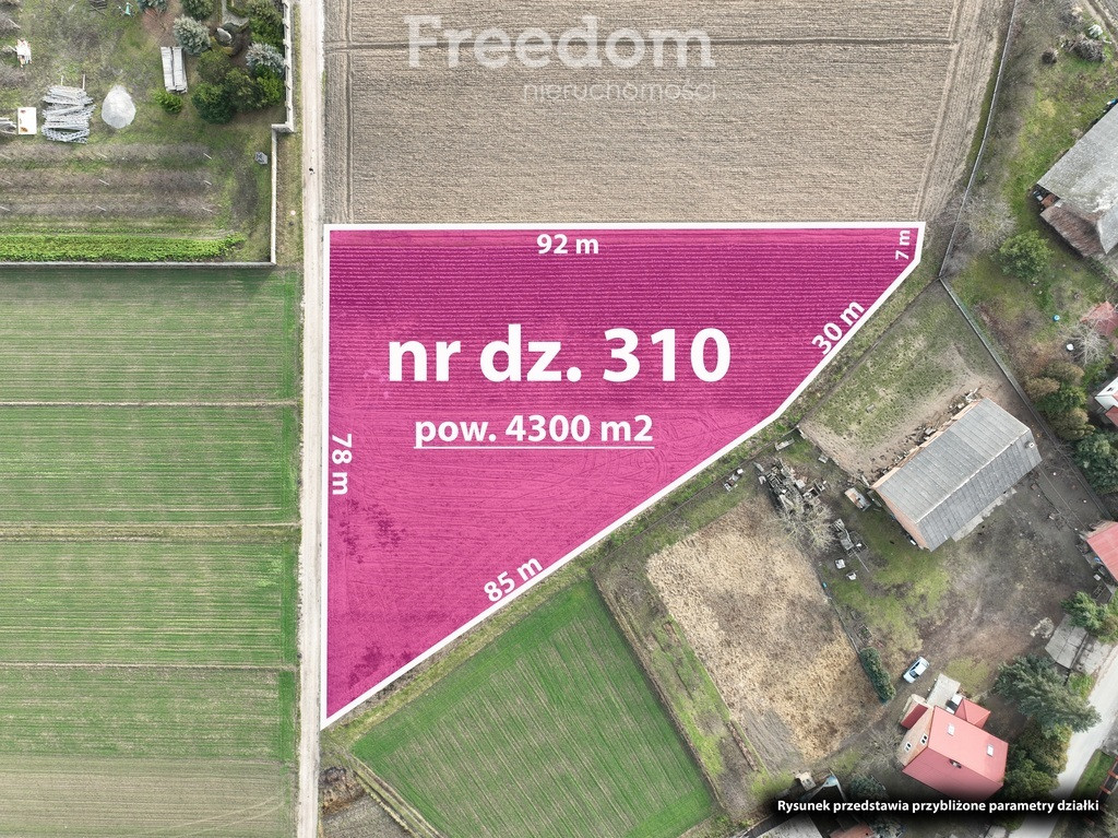 Działka 4300 m² niedaleko Konstancina I mpzp - Widok 4