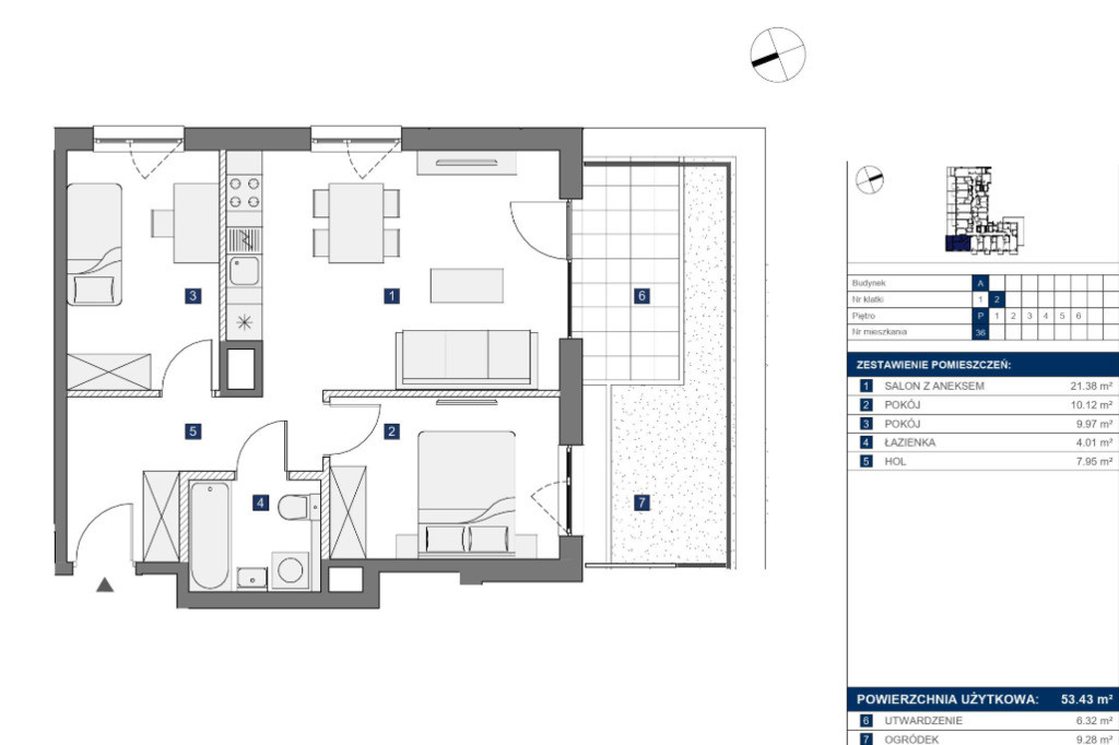 Apartment in Warszawa, Osiedle Domaniewska, Mokotów - Widok 2