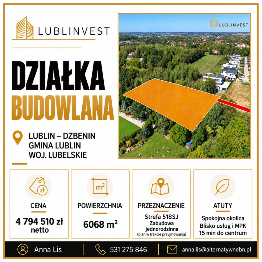 Działka z potencjałem pod zabudowę jednorodzinną