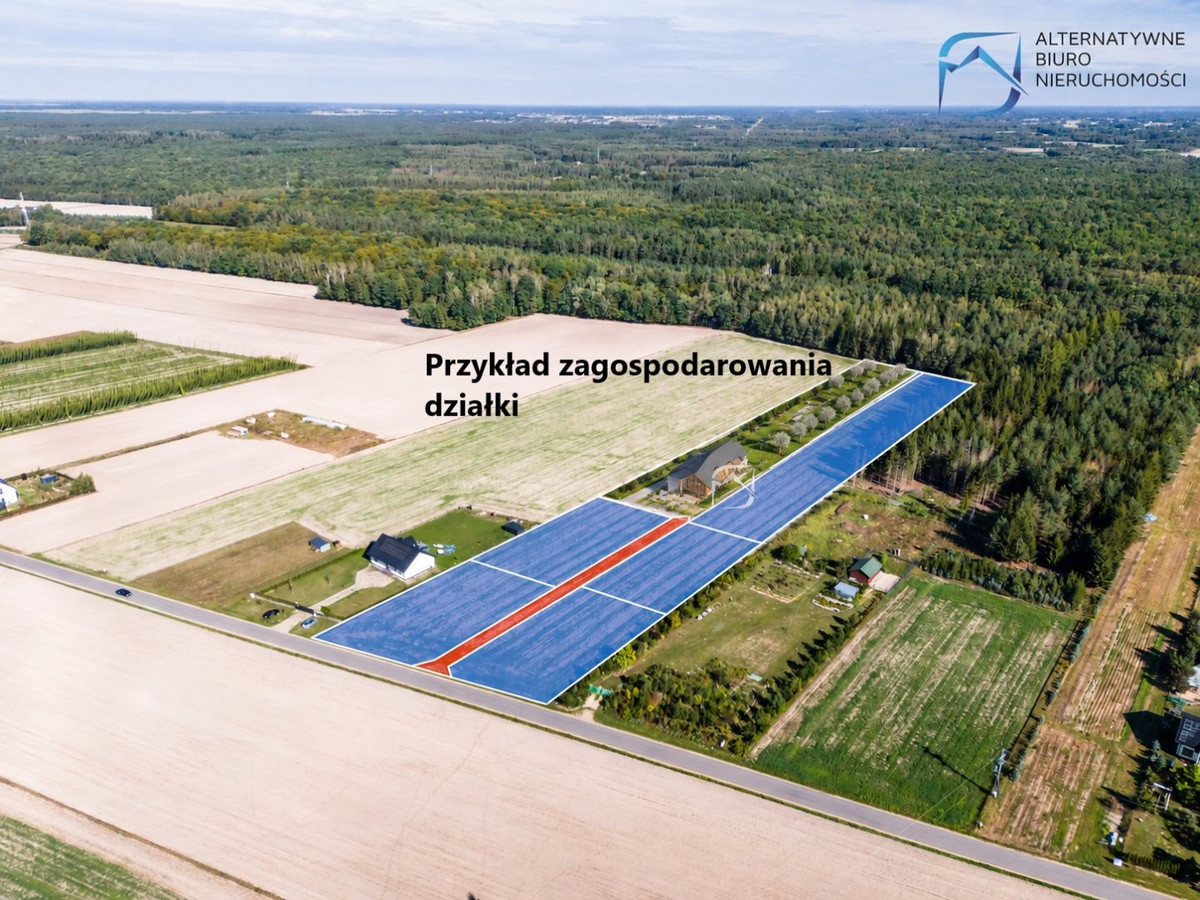 Piękna działka bud-rolna 62ar blisko lasu - Widok 2