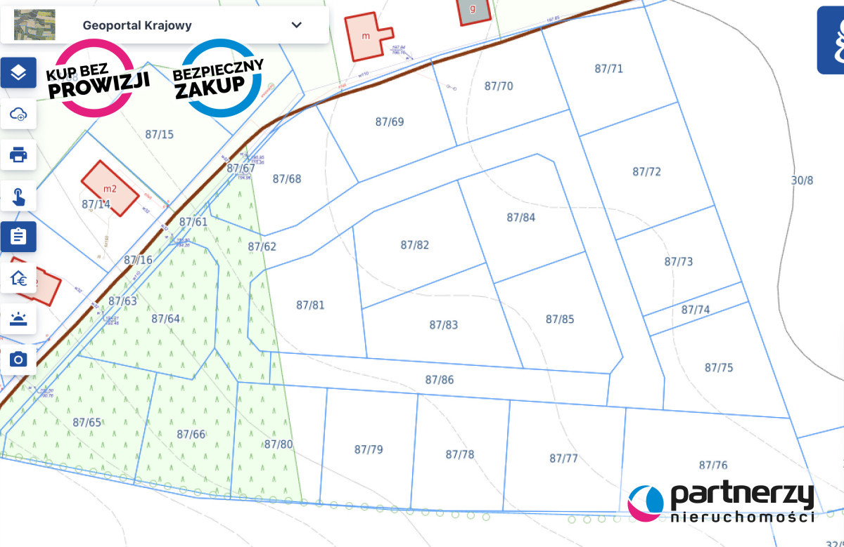 Działka 1001 m² z WZ gm. Szemud, Grabowiec - Widok 2