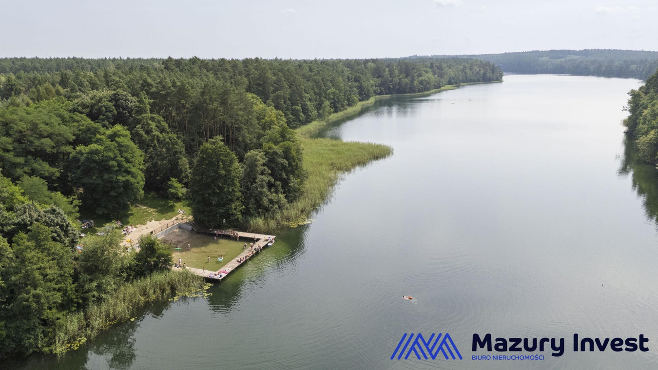Działka budowlana w Orzynach - 180m do bardzo czystego jeziora Łęsk - Widok 4