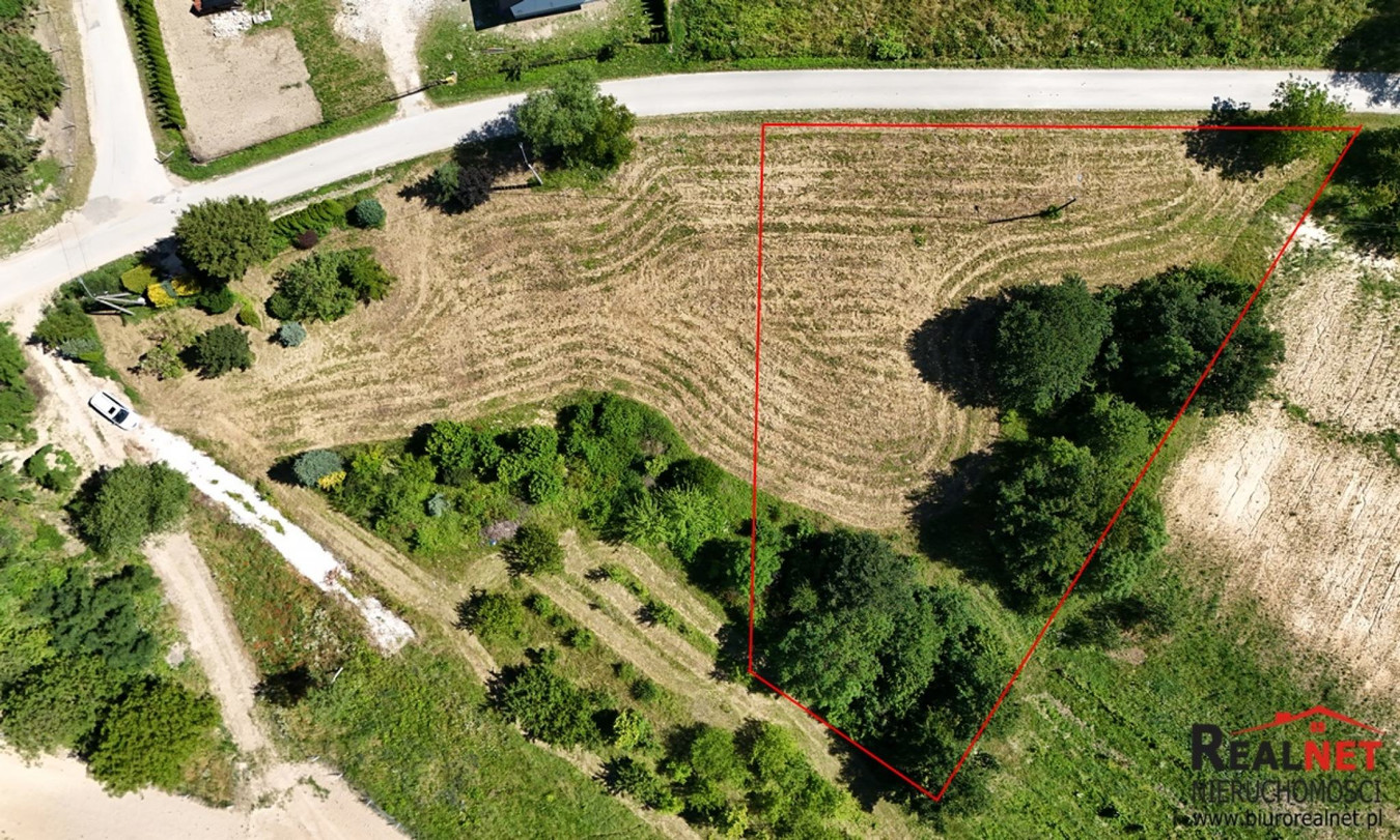 Działka budowlana 2875 m², Strzałków gm. Stopnica - Widok 2