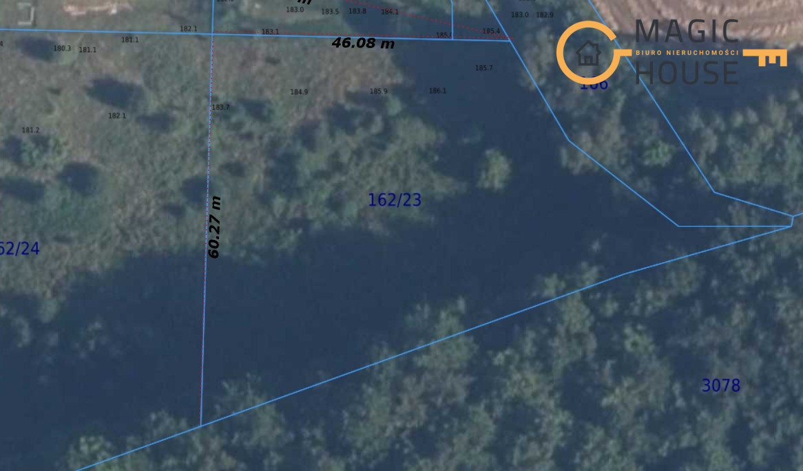 Działka budowlana 2966 m² – LINIA BRZEGOWA LASU - Więcej