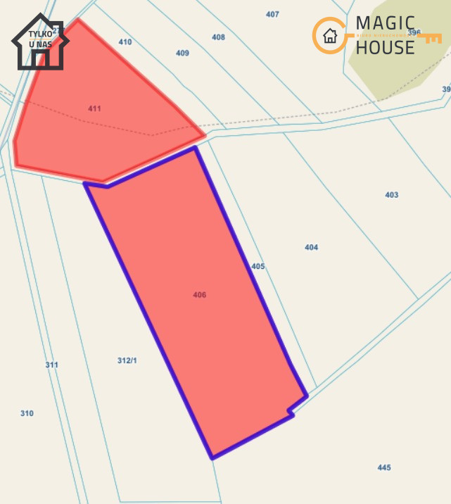 Tuszkowy, gmina Dziemiany | 26 działek | 30,38 ha - Widok 3