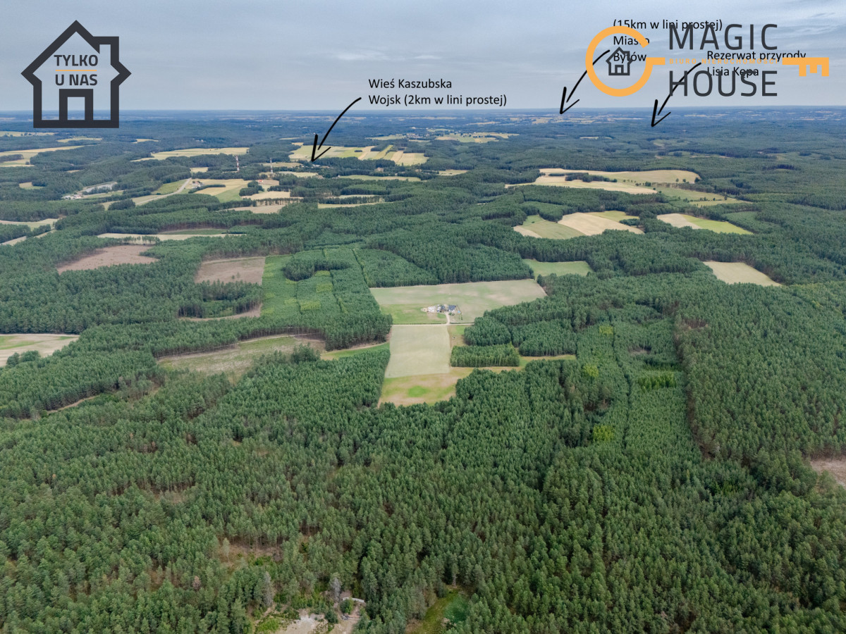 Działka 11,09 ha z mediami | blisko jeziora | Pomo - Widok 4