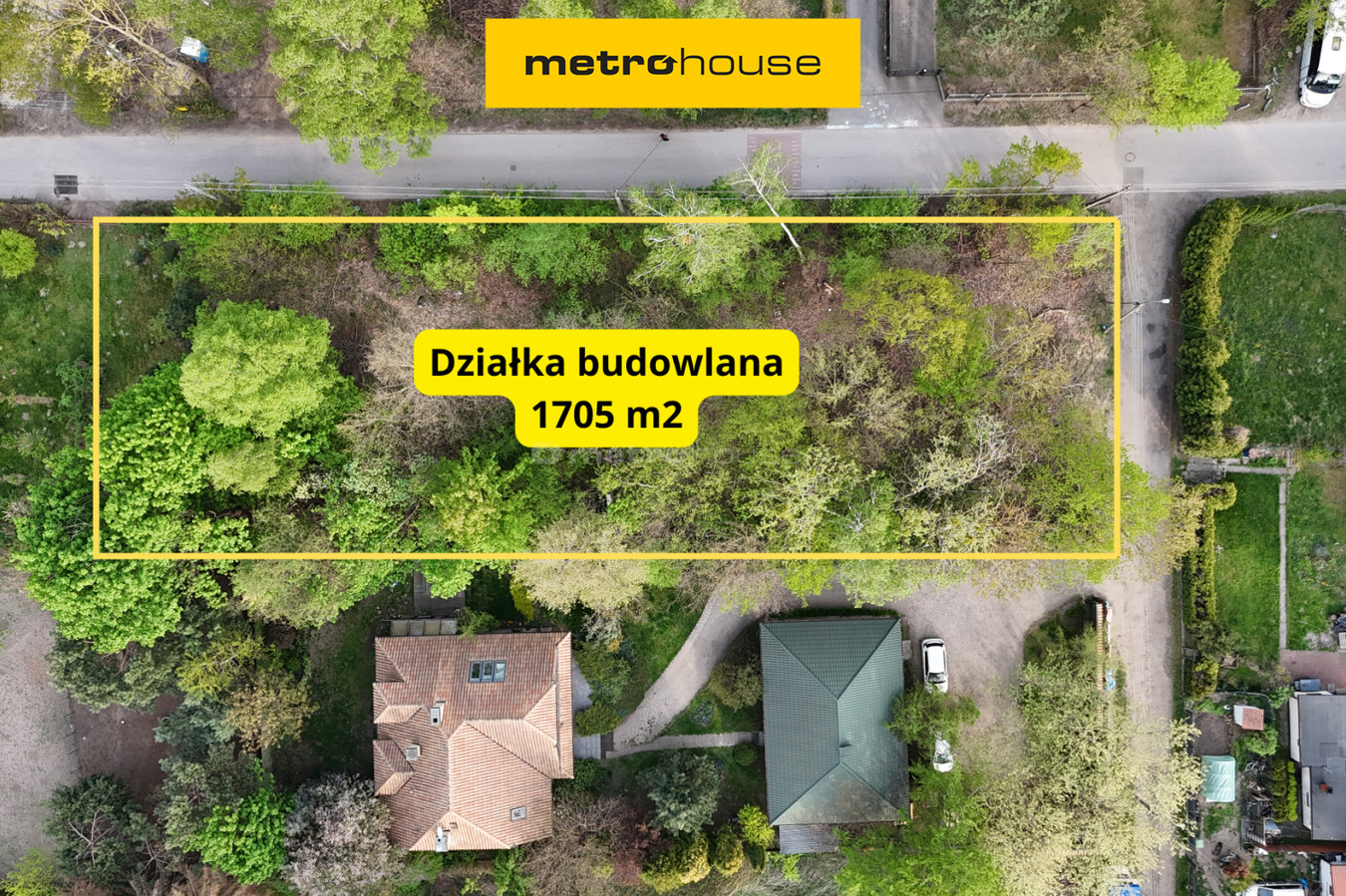 Działka budowlana na bliźniak/dom, Zalesie Dolne