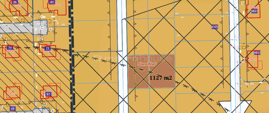 Stara Wieś /1127 m² działka /MPZP/S8 - Widok 4