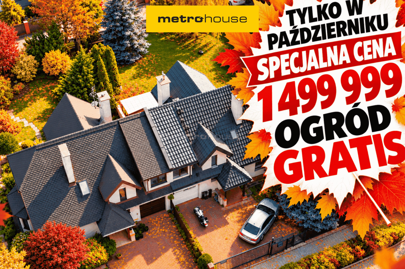 NOWA CENA ! Skrajny DOM + OGRÓD 596m2 GRATIS