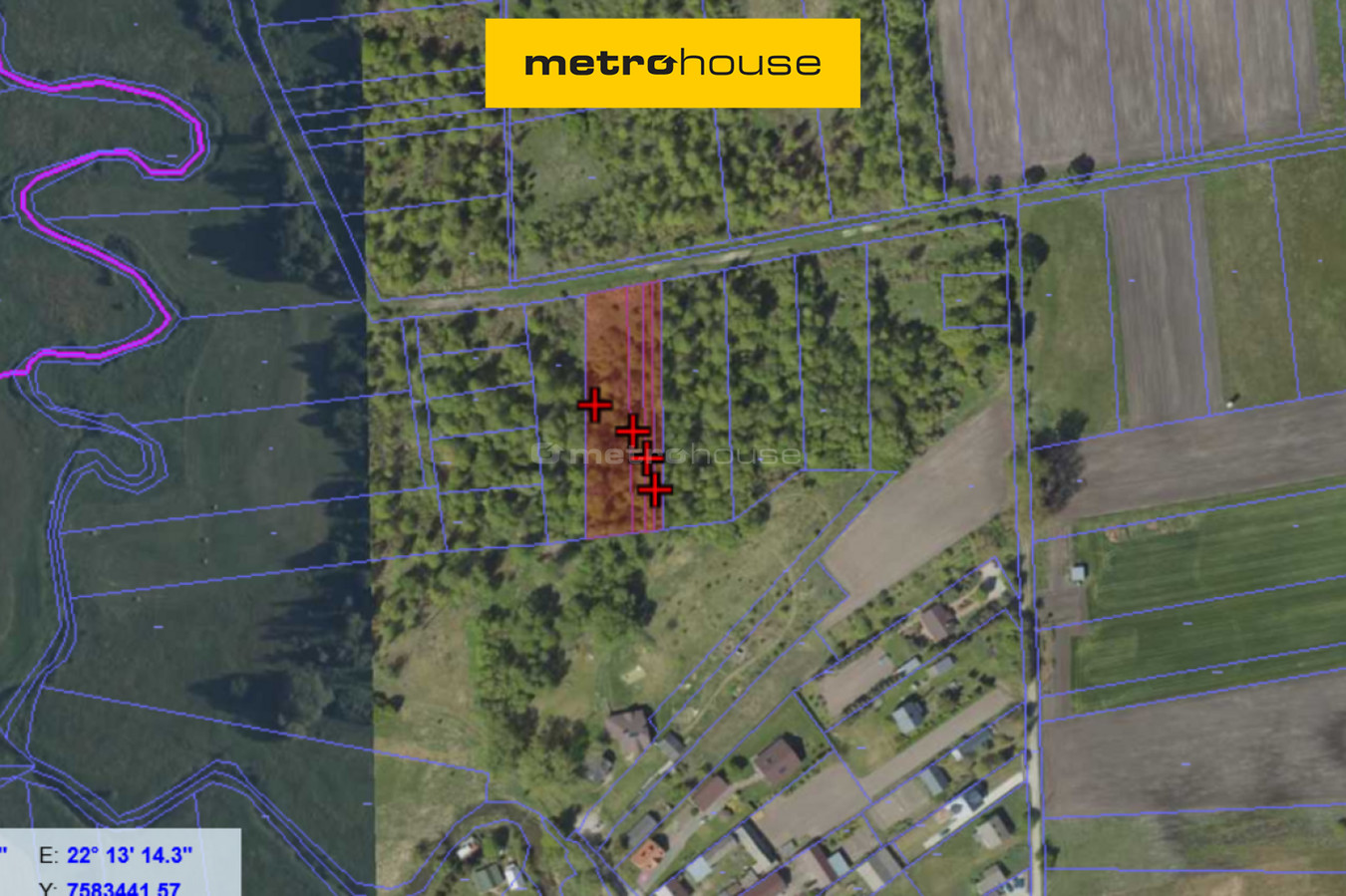 4 działki 3200 m² Żytnia gm. Siedlce