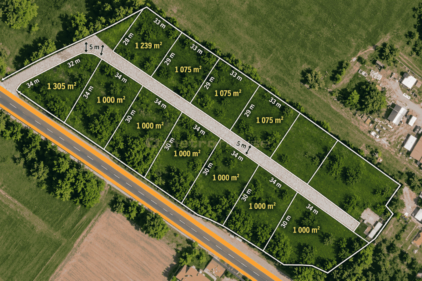 Działka budowlana 1239 m² idealne miejsce na Dom - Widok 2