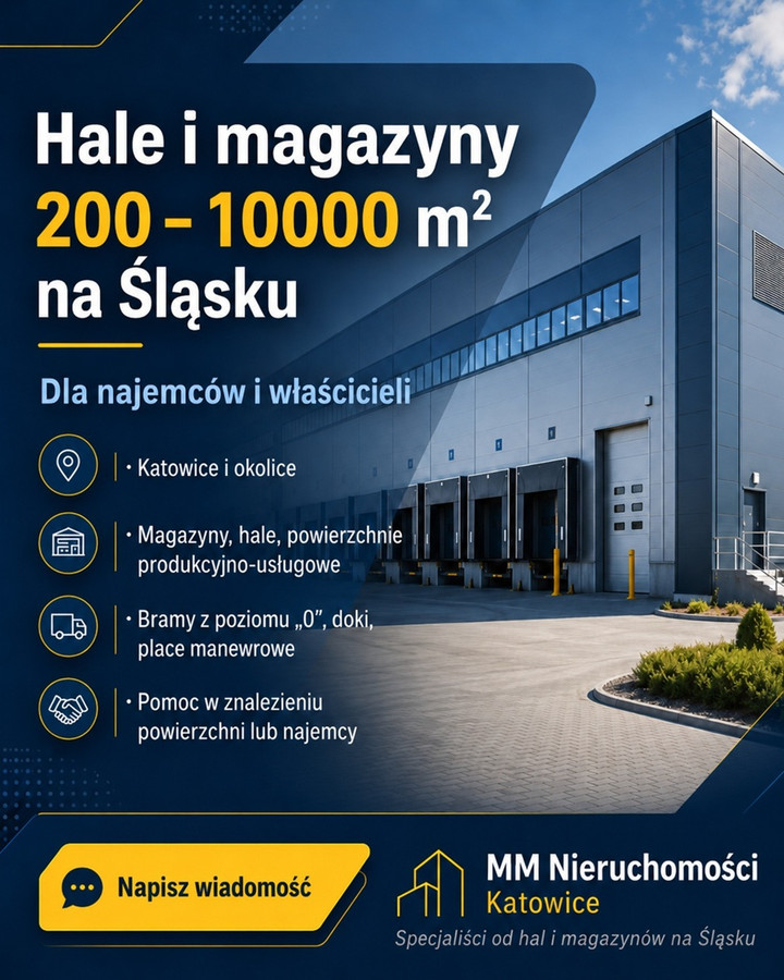 Hala do wynajęcia Katowice doki brama poziom 0 biura socjal - 0% PROWIZJI - Widok 5