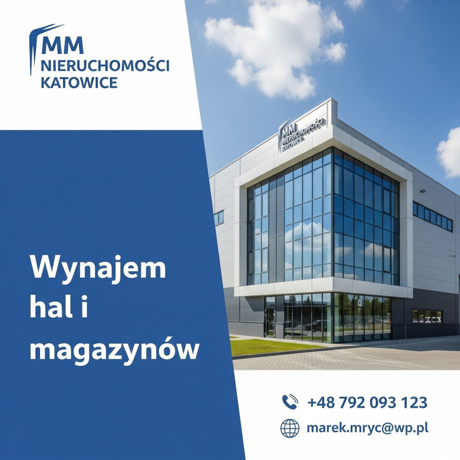 Hala z 3 bramami, biura, plac do wynajęcia Katowice okolice A4 - Widok 3