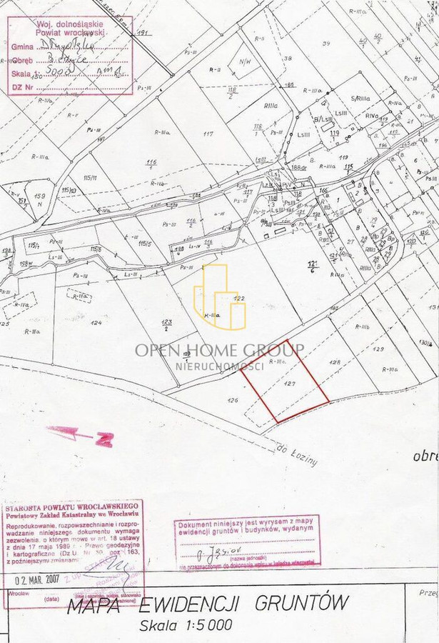 Łozina | Bierzyce | 2,10 ha | teren U/P1 | inwestycyjna - Widok 5