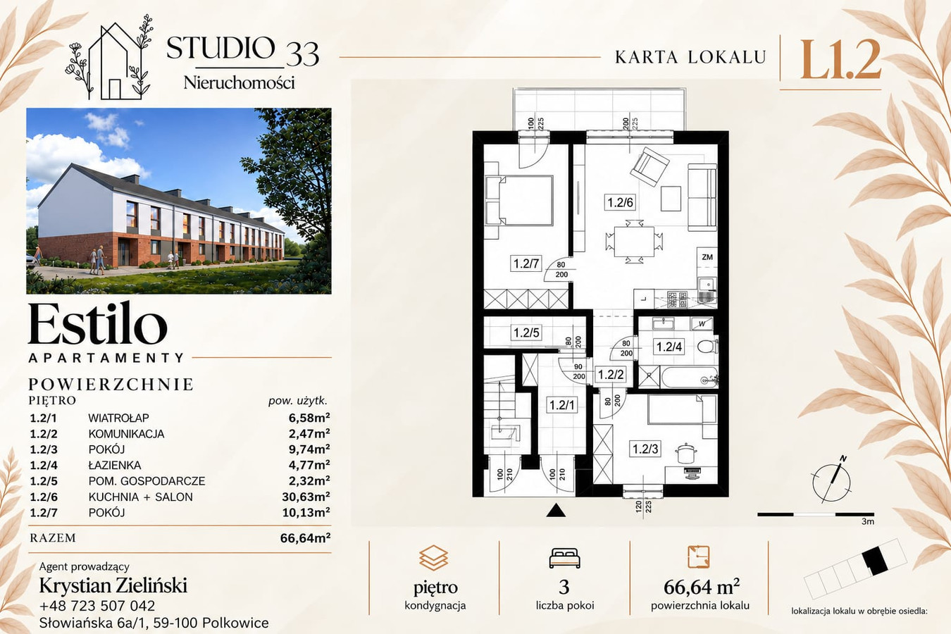 Apartment in Obora, Obora Górna - More