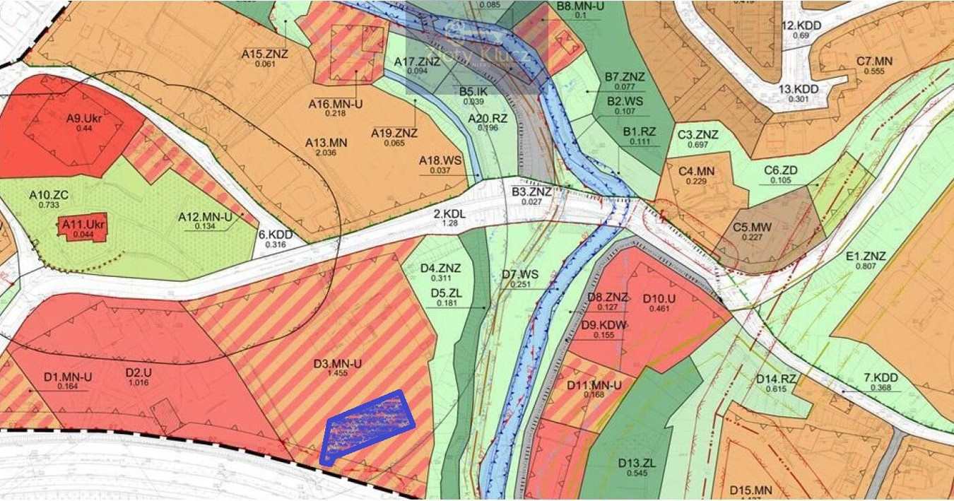 1129 m² | MPZP MN-U | Intensywność 1,0 | Szczawienko | Do uregulowania dojazd - Widok 3