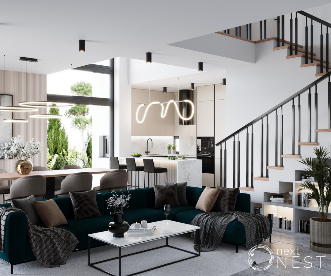 Zalesie Górne/Krępa nowoczesne domy 145 m²/500 m² - Widok 4