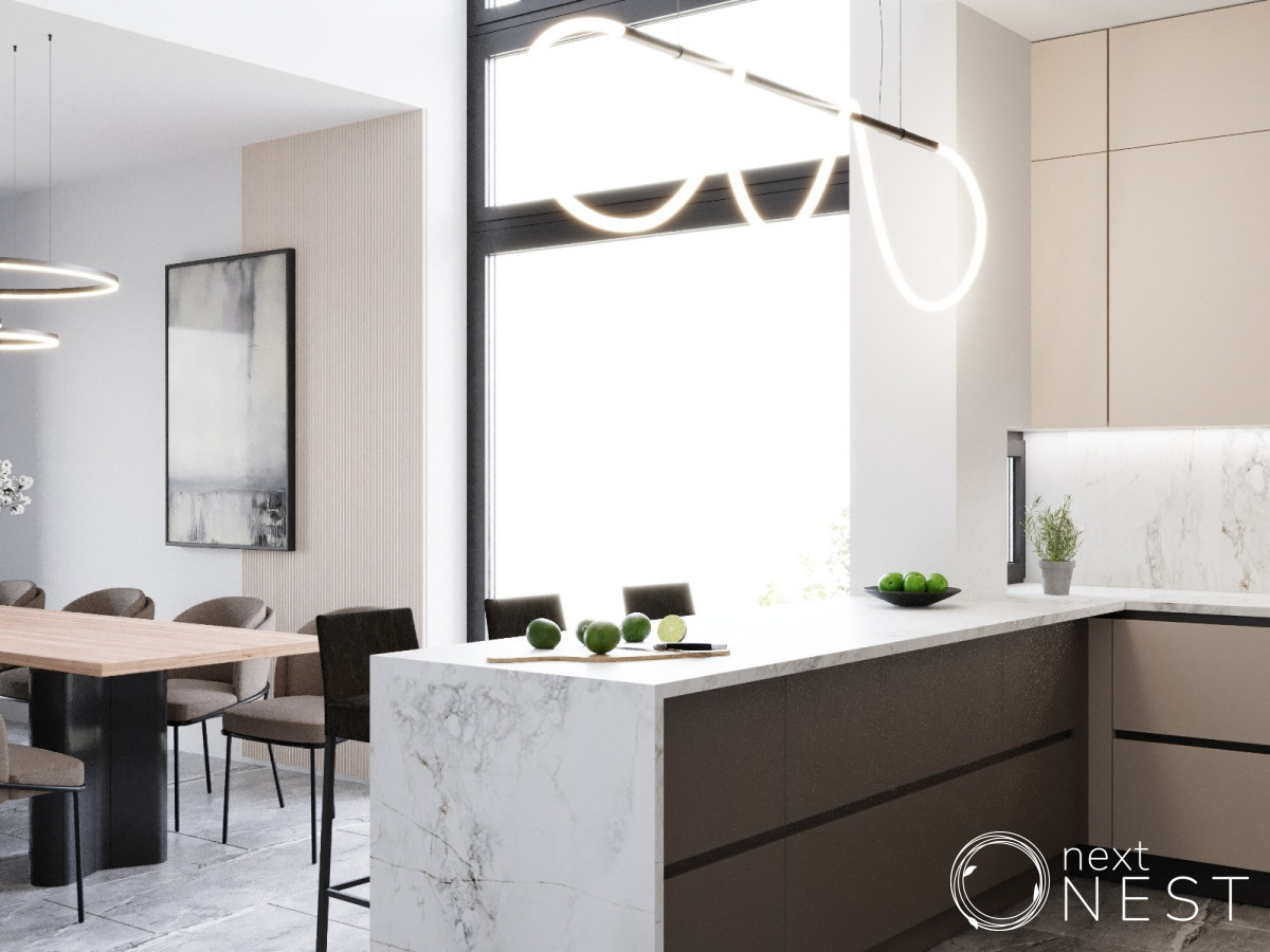 Zalesie Górne/Krępa nowoczesne domy 145 m²/500 m² - Więcej
